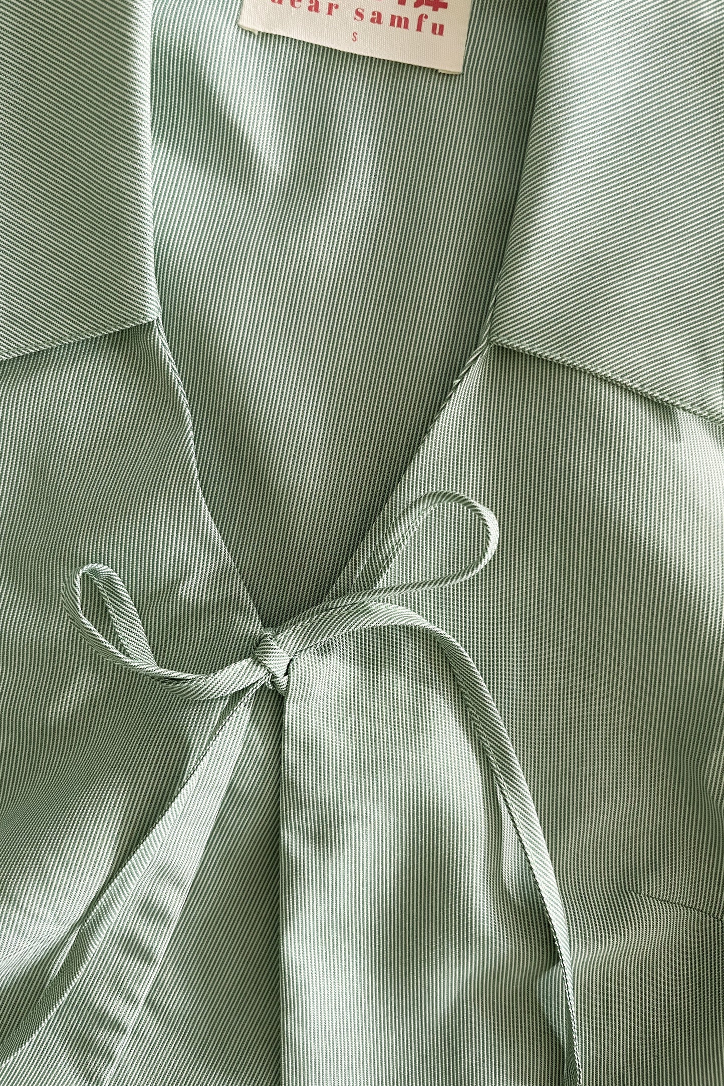 Harmony Skirt in jade microstripe - Dear Samfu