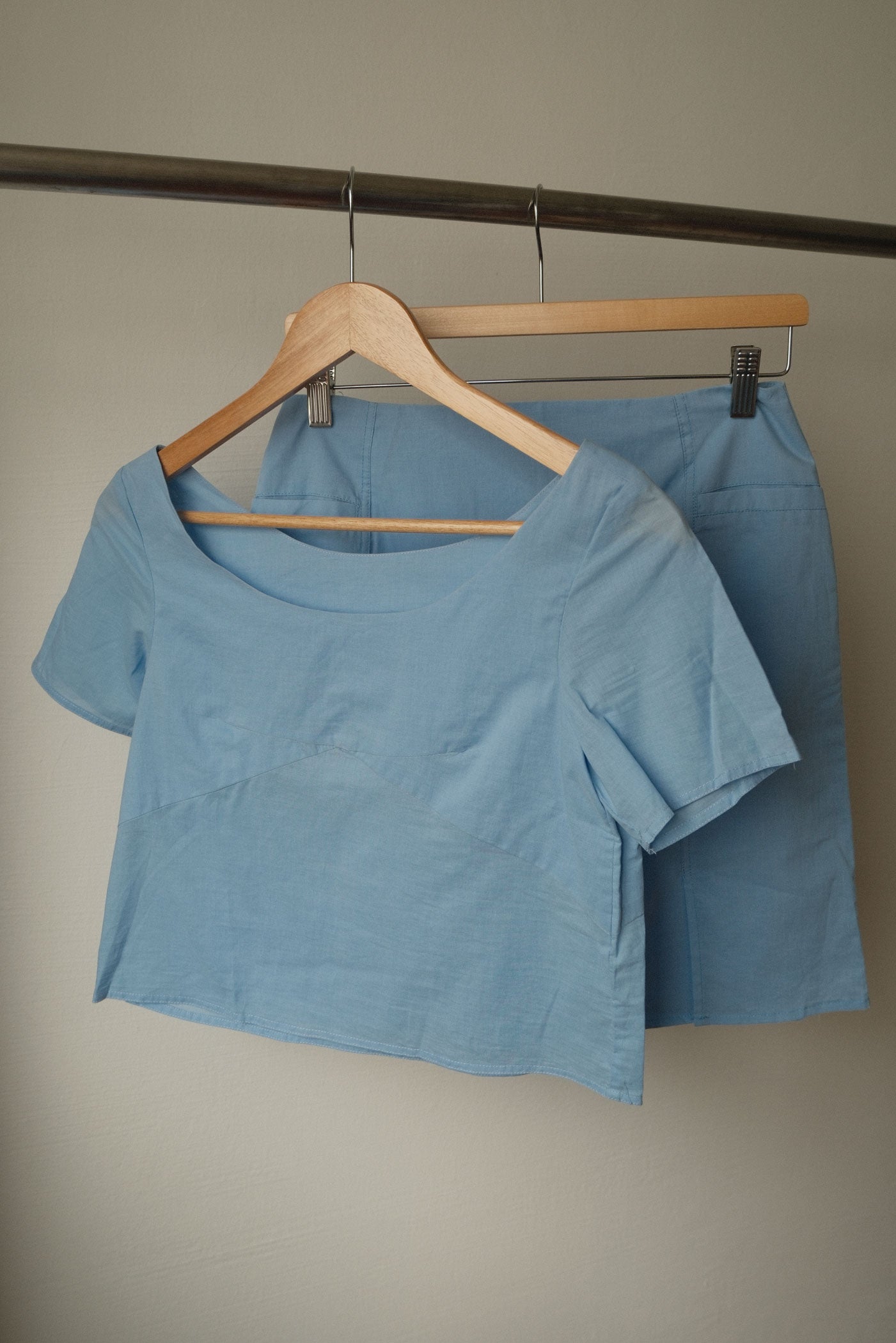 Core Blouse in sky blue (sample, size S)