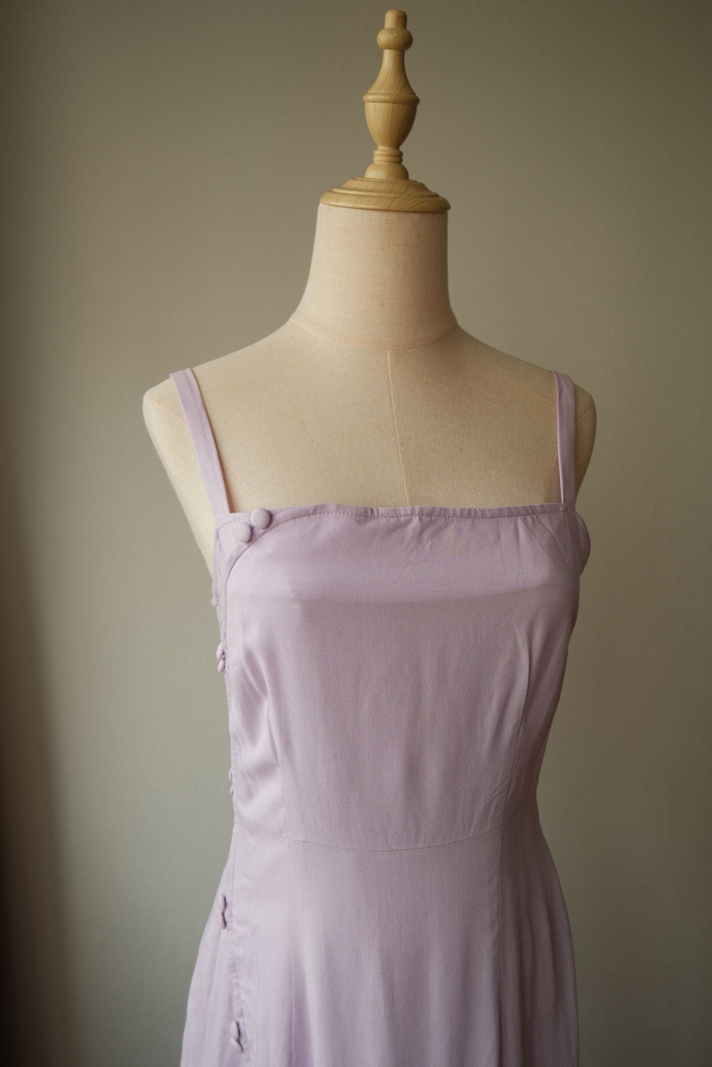 Cherish Slip Dress in lilac rayon (sample, size S)