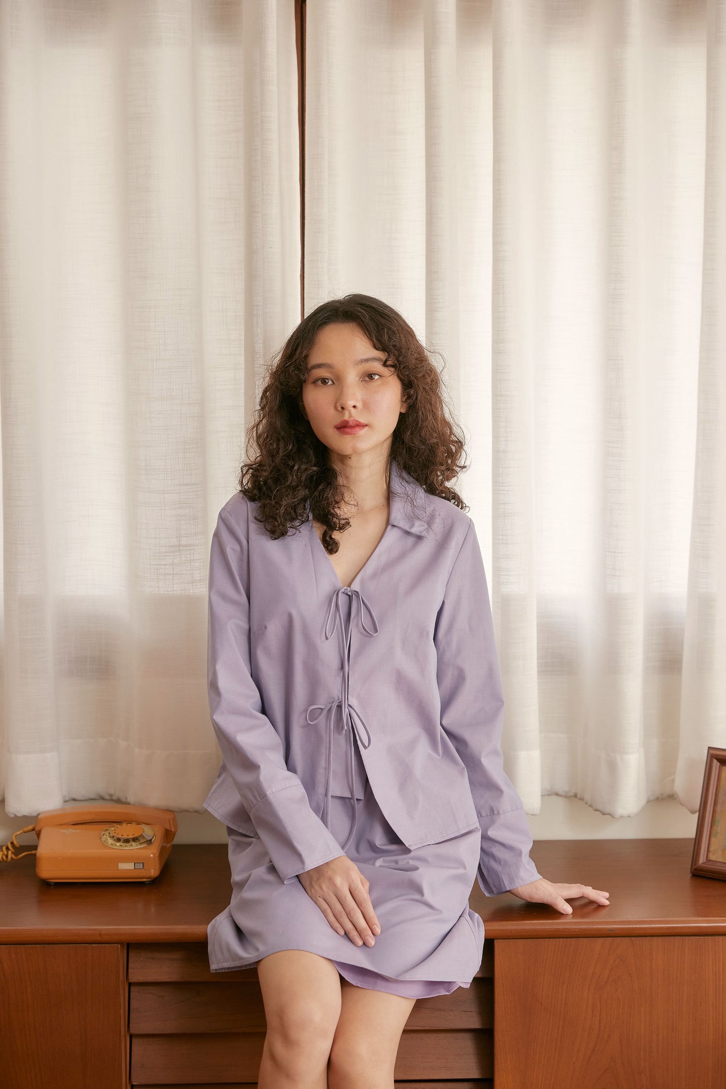 Harmony Blouse in lavender haze - Dear Samfu