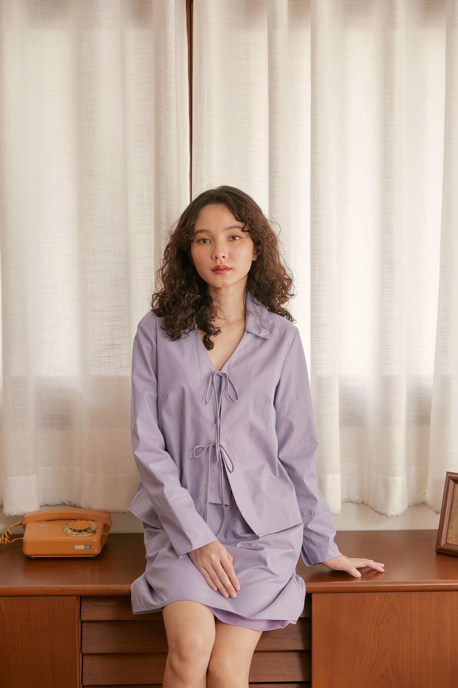 Harmony Blouse in lavender haze - Dear Samfu