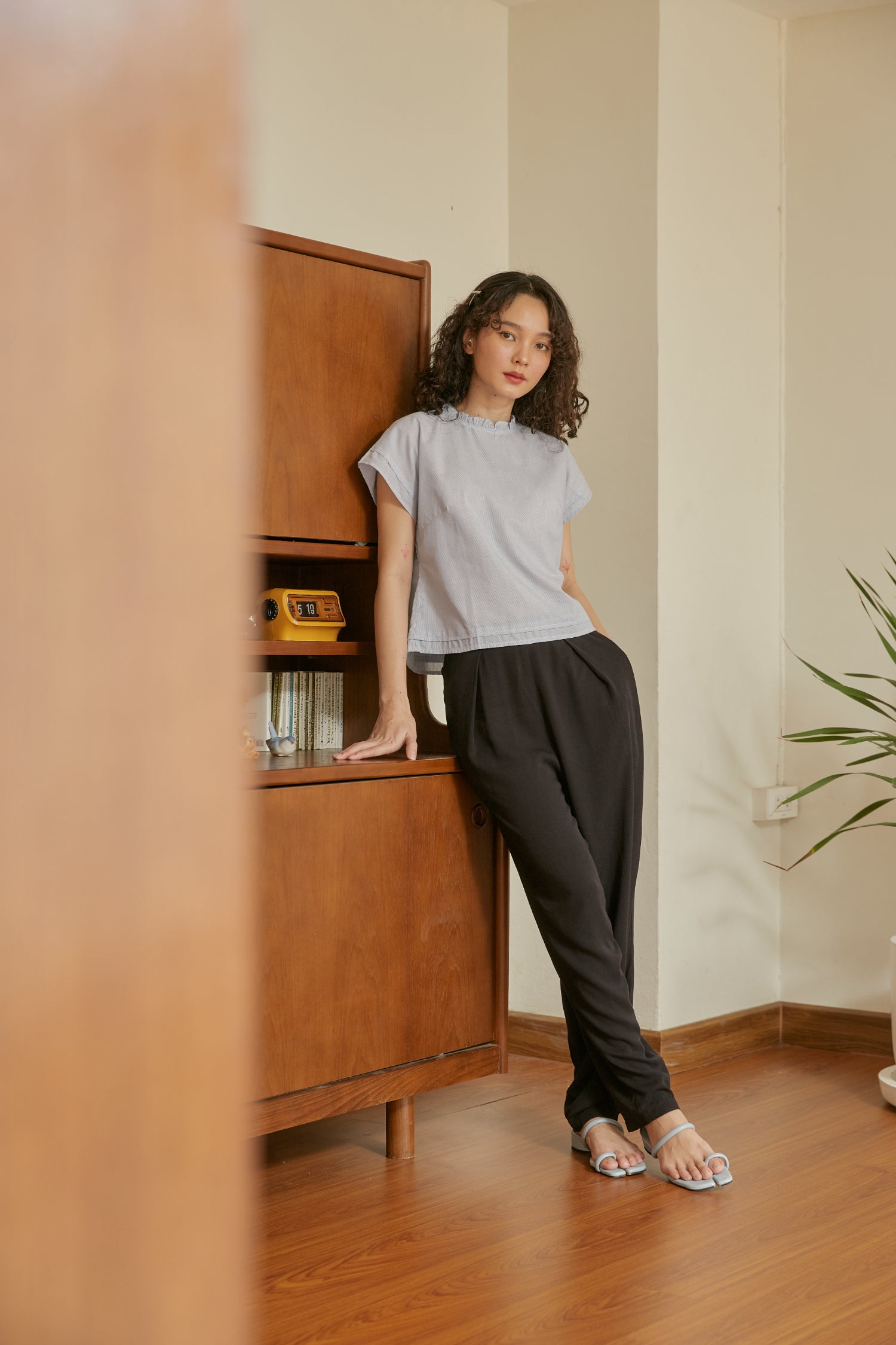 Melody Trousers in black tencel - Dear Samfu