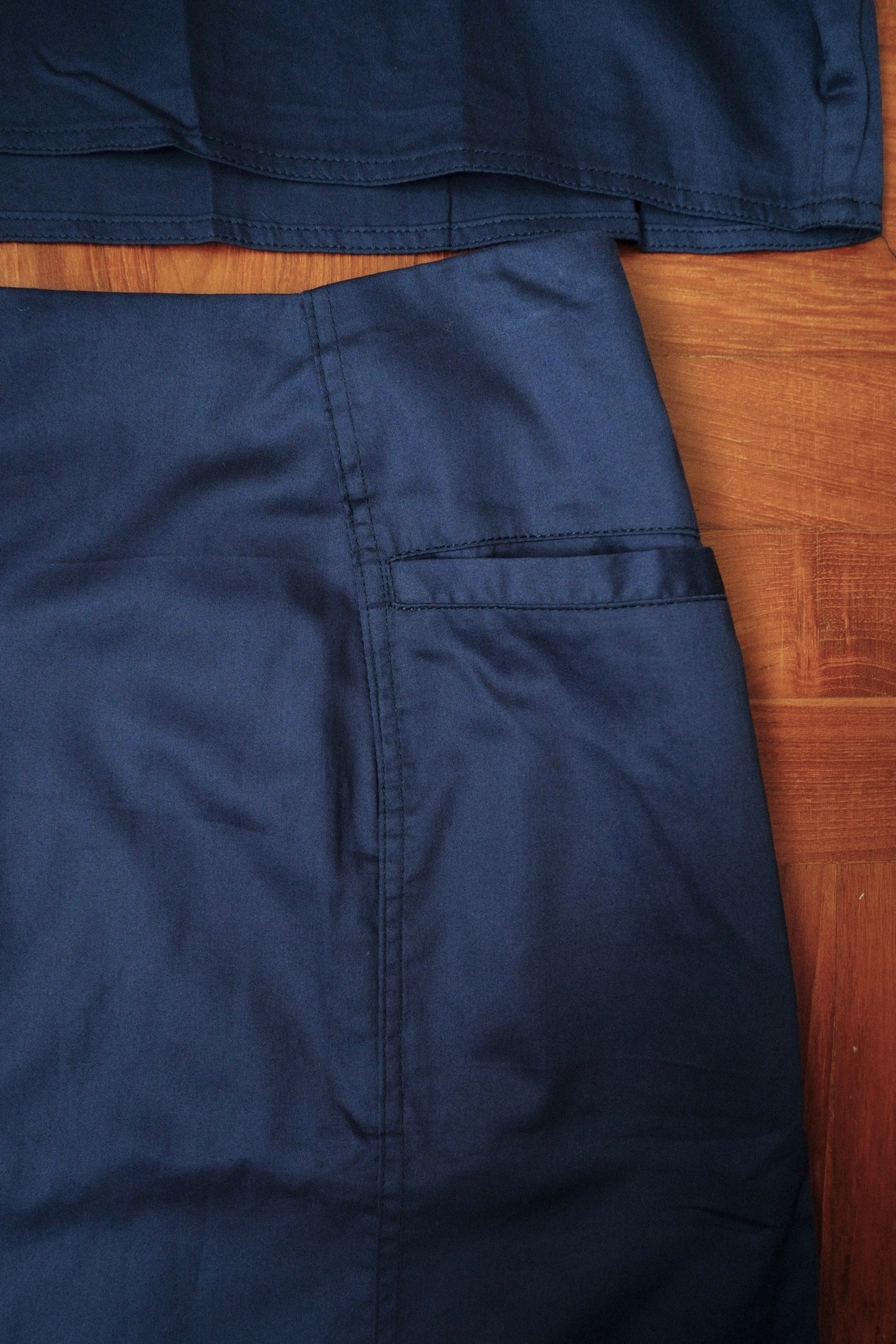 [One of a kind sample] Core Blouse and Skirt set, navy (L)