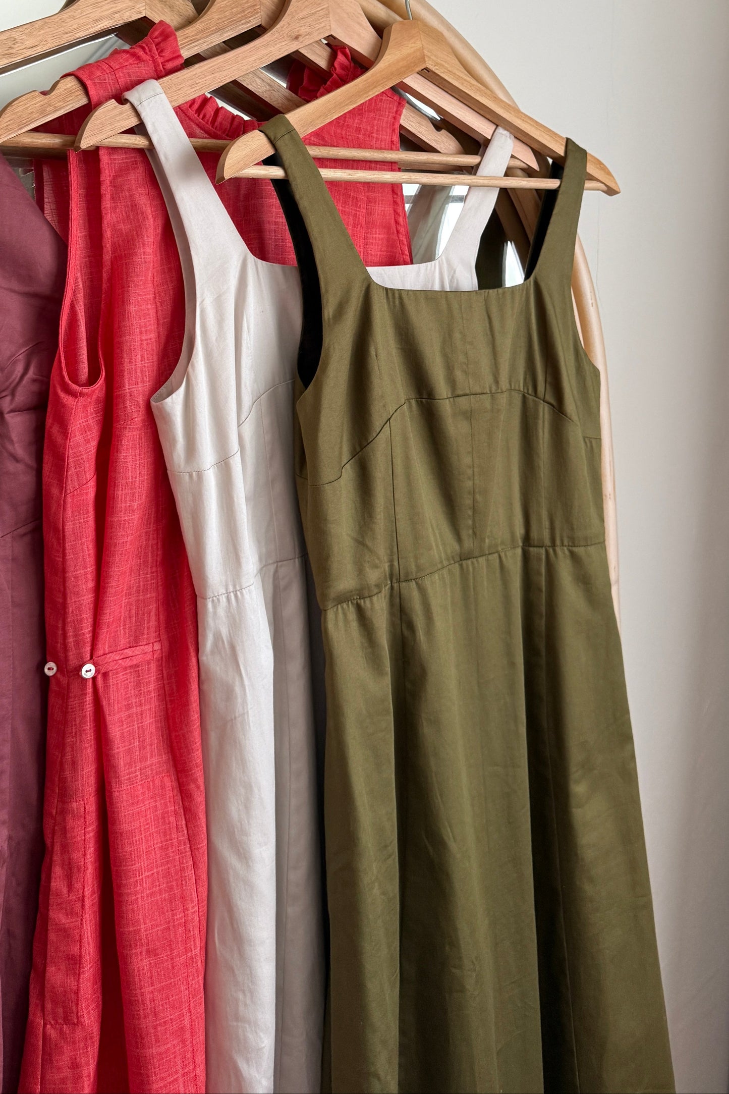 [One of a kind sample] Park Dress, nori (S)