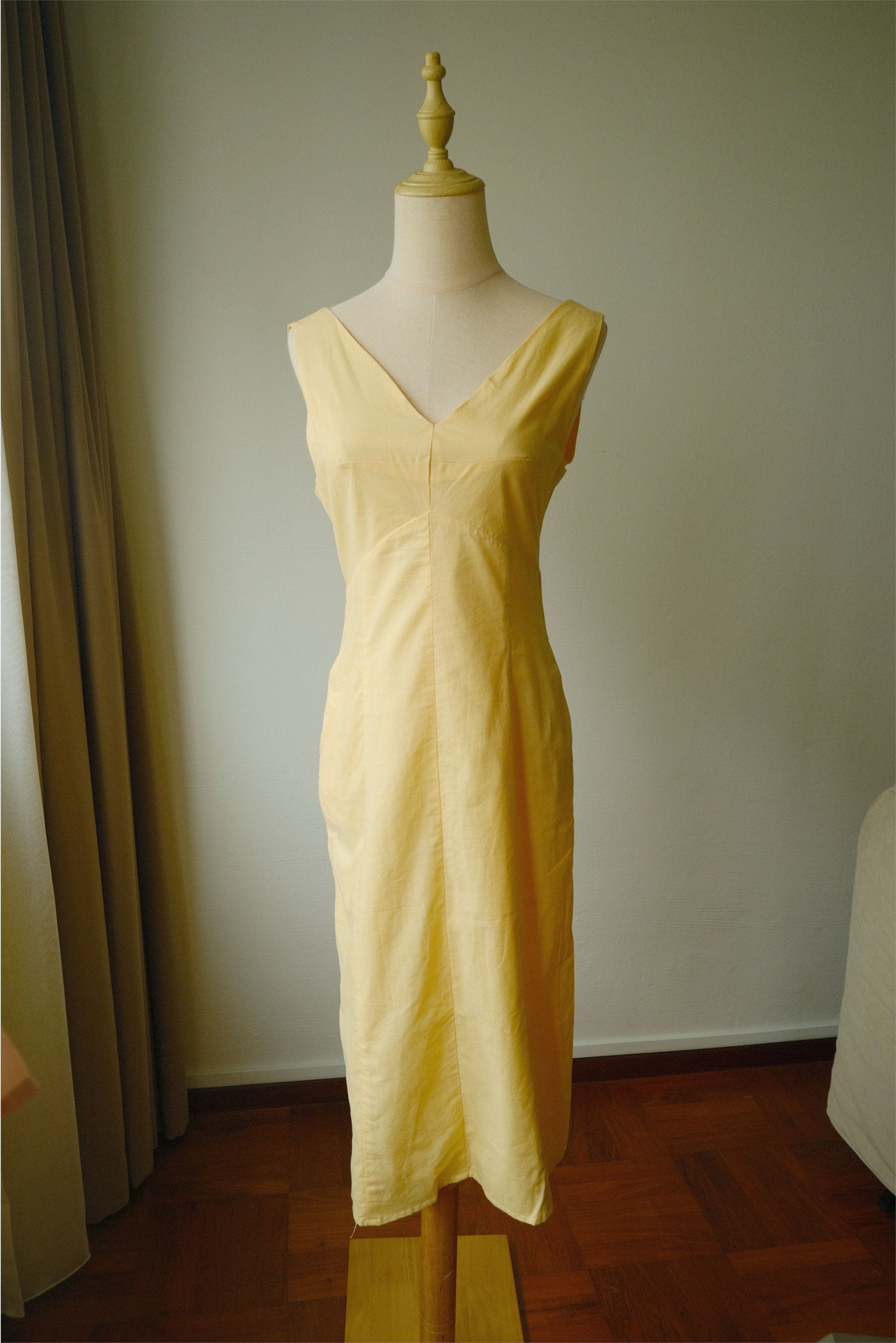 Muse Dress in butter (sample, size S)