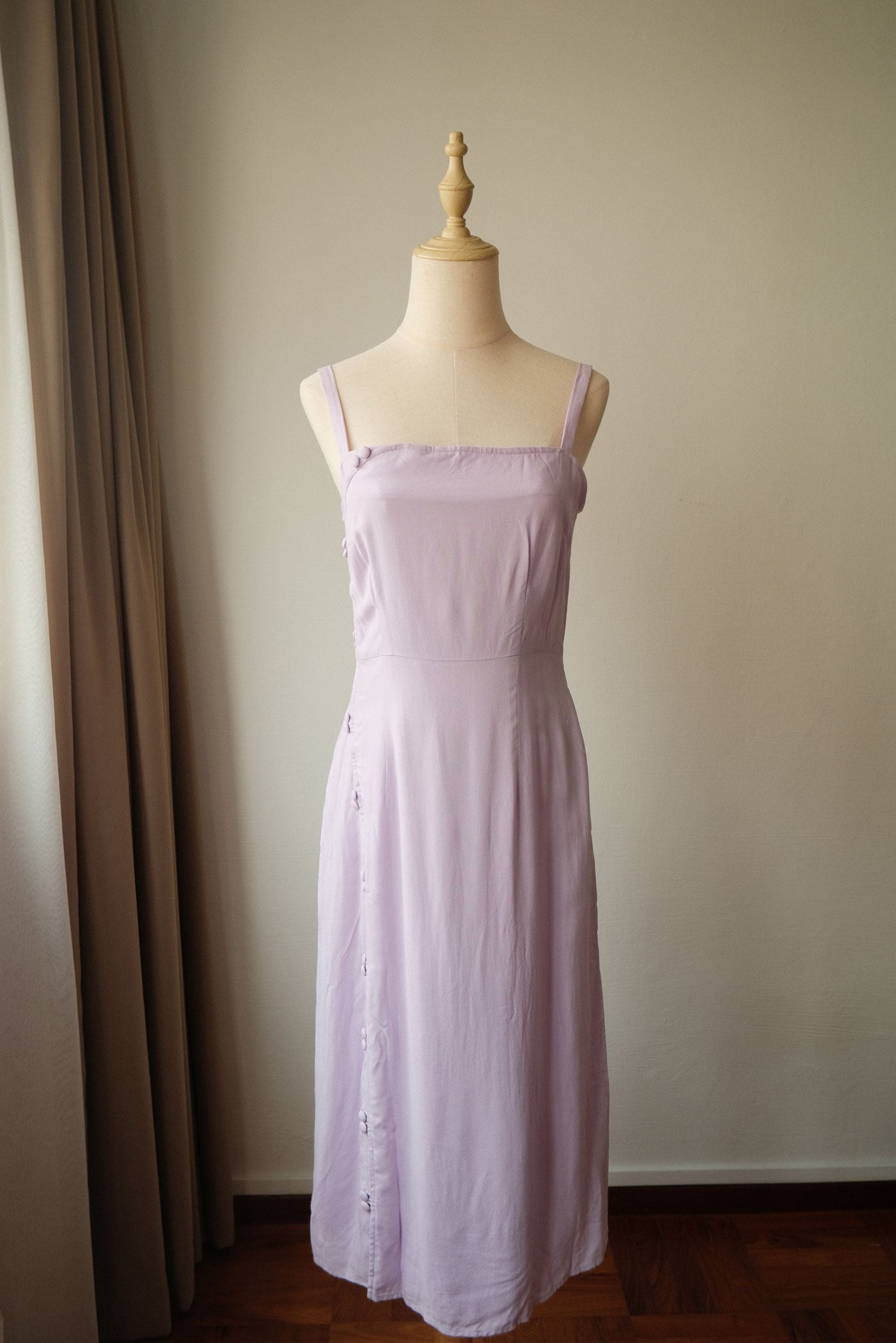 Cherish Slip Dress in lilac rayon (sample, size S)