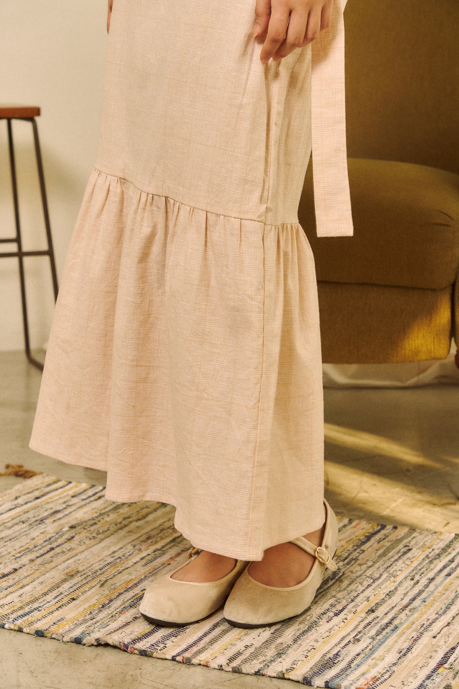 Moments Skirt in golden plaid - Dear Samfu