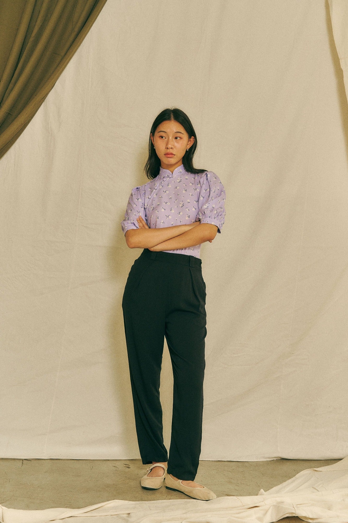 Melody Trousers in black tencel - Dear Samfu