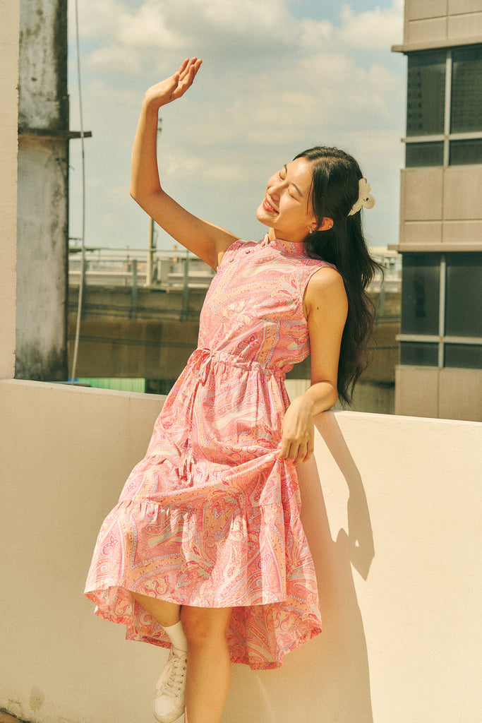 Pink clearance paisley dress