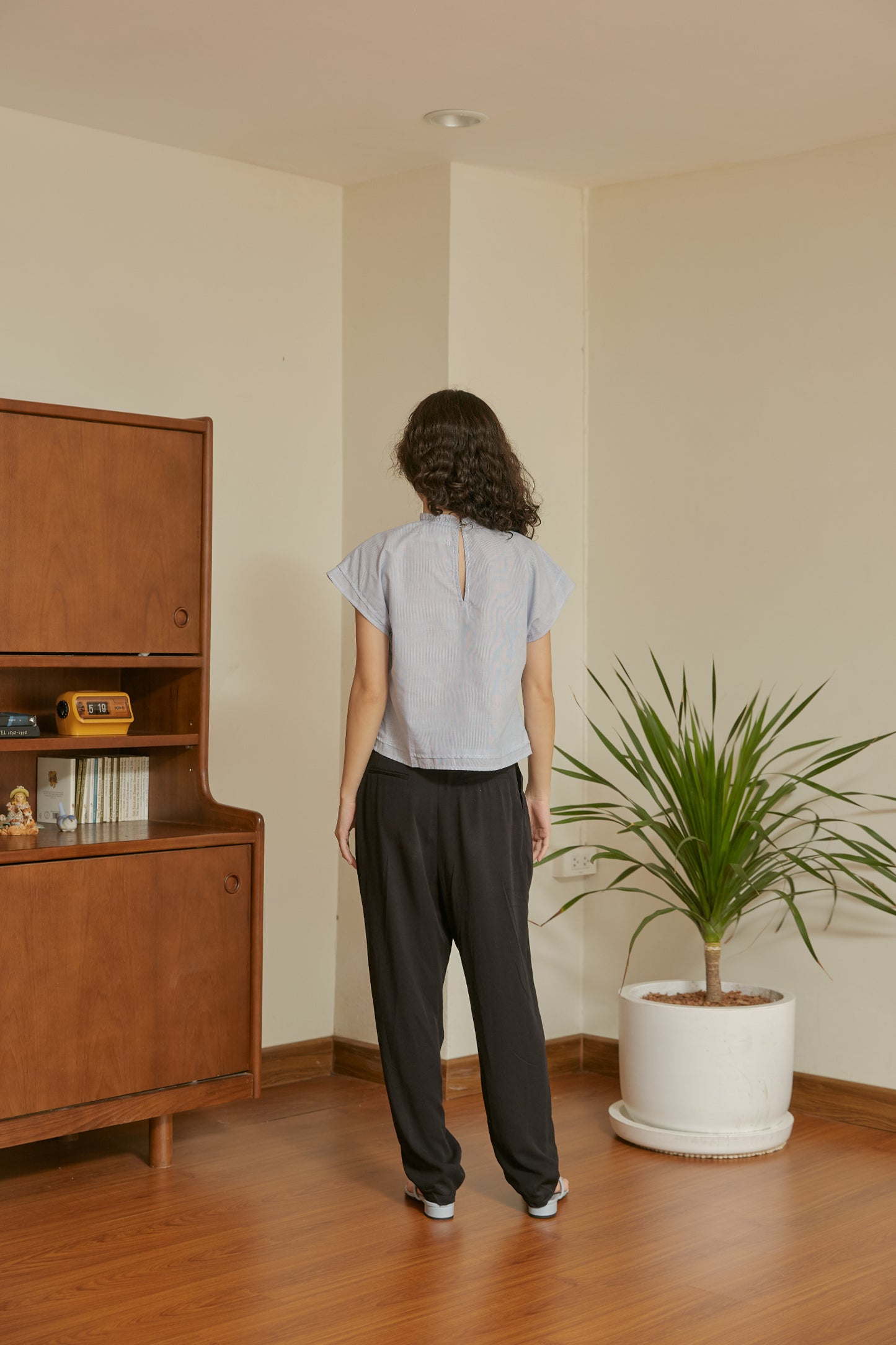 Melody Trousers in black tencel - Dear Samfu