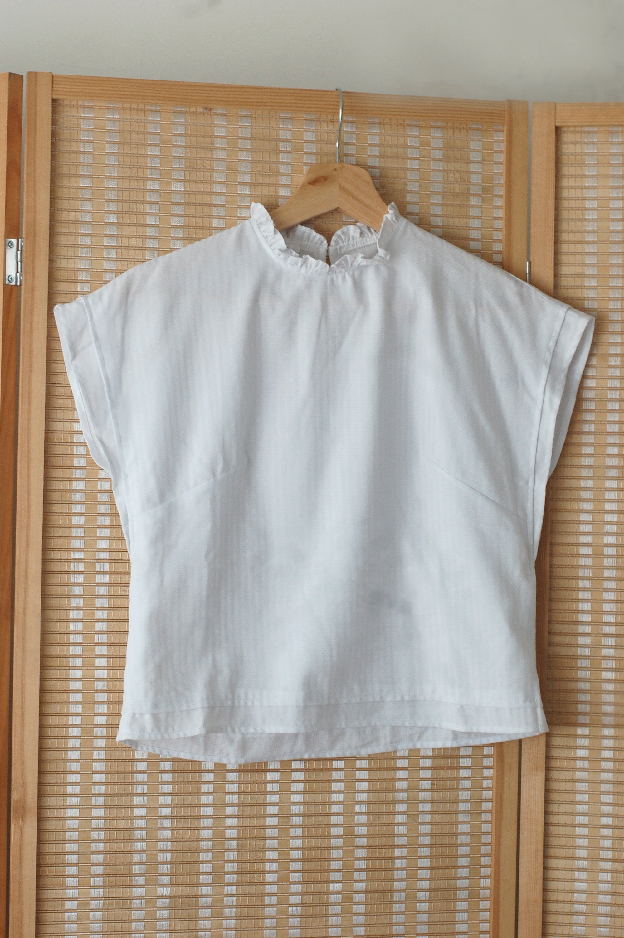 Melody Top in white dobby (sample, size S)