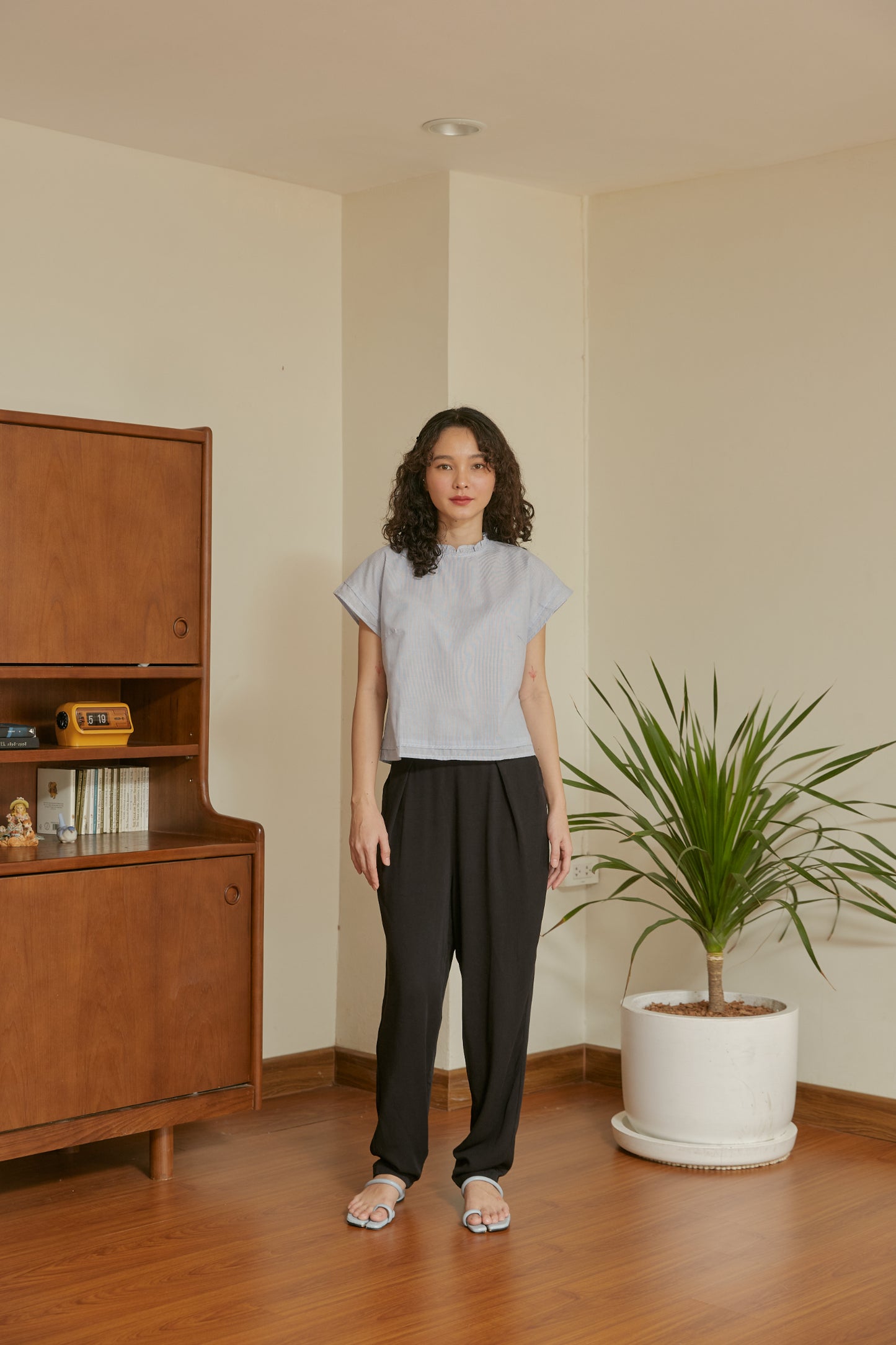 Melody Trousers in black tencel - Dear Samfu