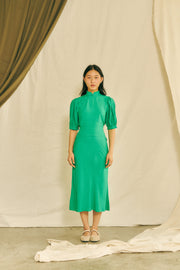 Big Sister Puff Sleeve Top in turquoise - Dear Samfu