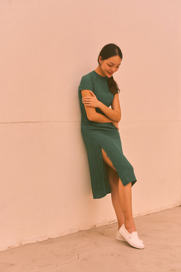 Cherish Dress in emerald - Dear Samfu