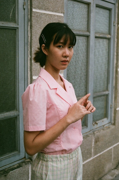 Not Long Ago Shirt in pink sorbet - Dear Samfu